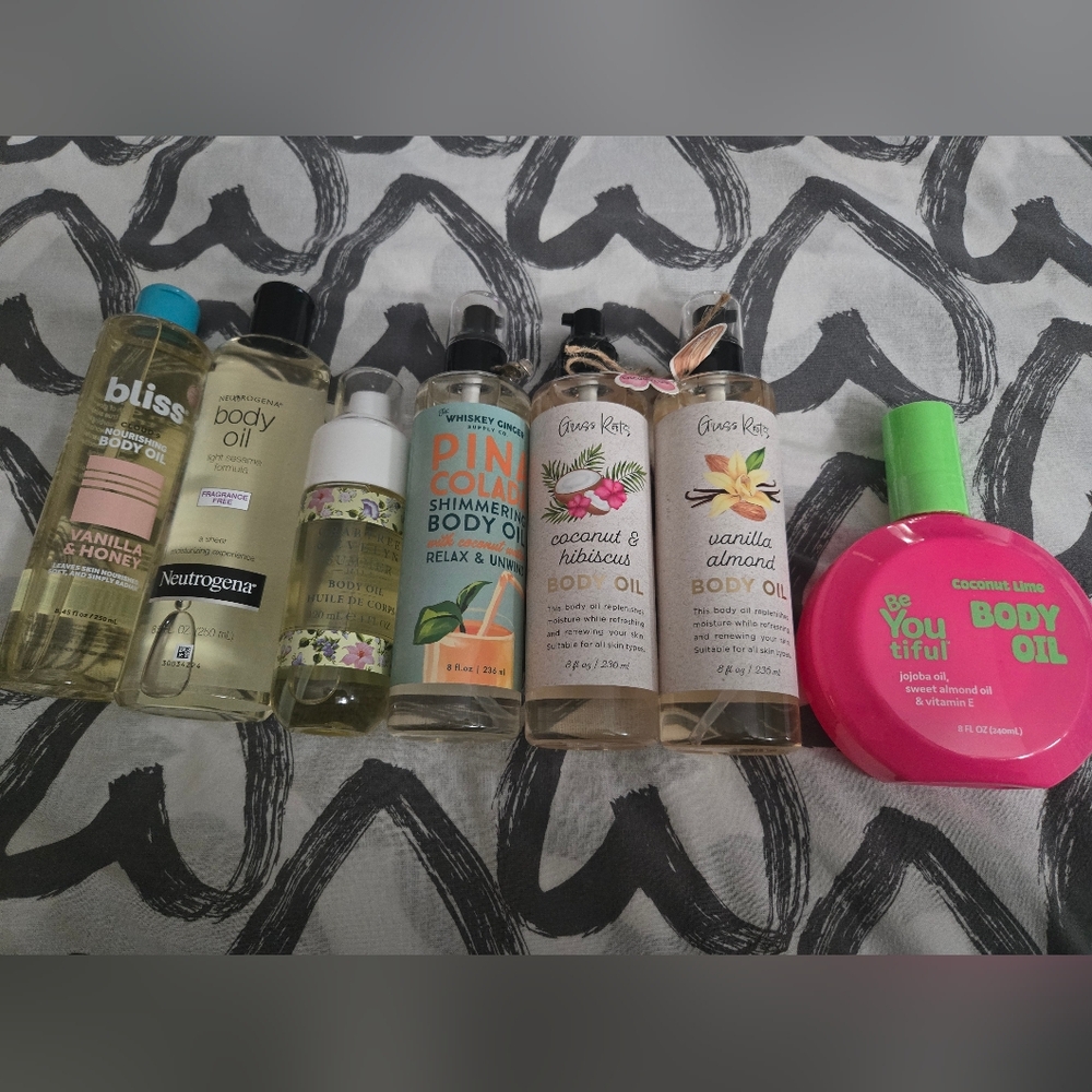 Bundle Of Body Oils, Lot Of 6 NEW